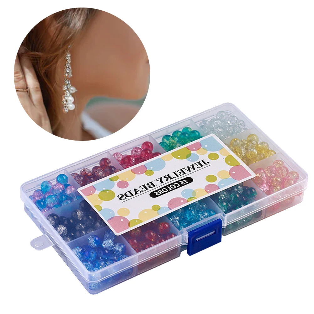 450 шт./кор. девушка DIY Подвеска для браслета ожерелья бисерами из окрашенным