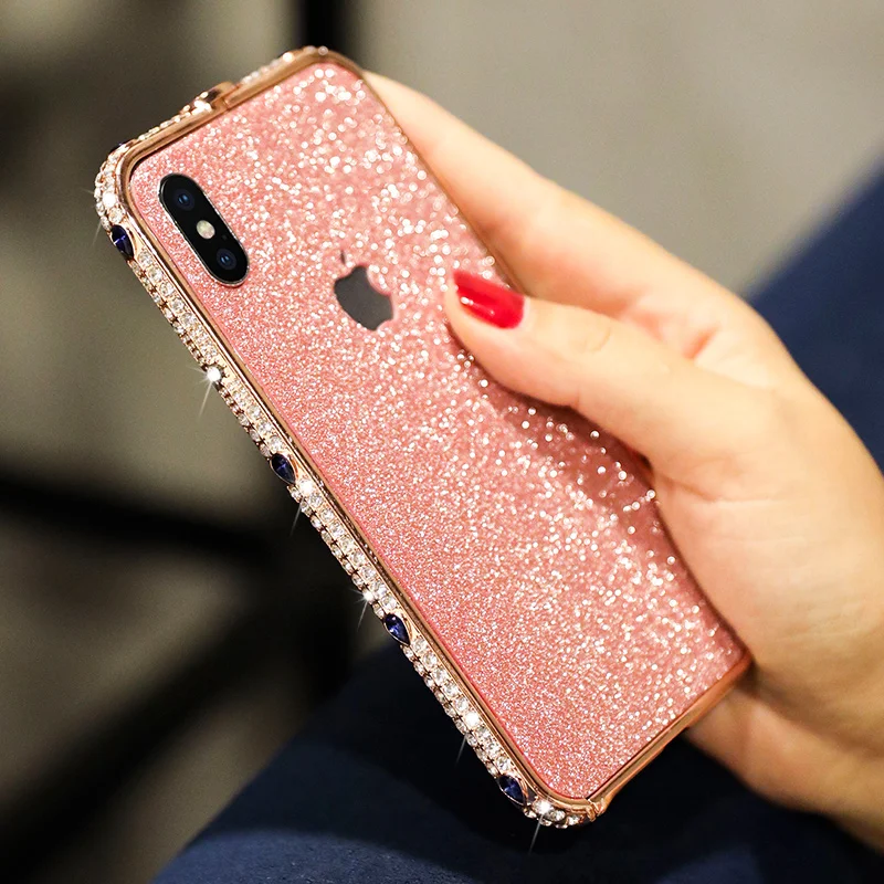 

Cool Demon Eye Rhinestone Bumper For iPhone 11 Pro Max mini XS MAX XR X 6S 7 8 Plus Cover Case Diamond Metal Border