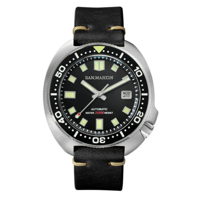 

San Martin SN047G Tuna 6105 Automatic Mechanical Men Watches Sapphire Crystal 200M Water Resistant Stainless Steel Diving Watch