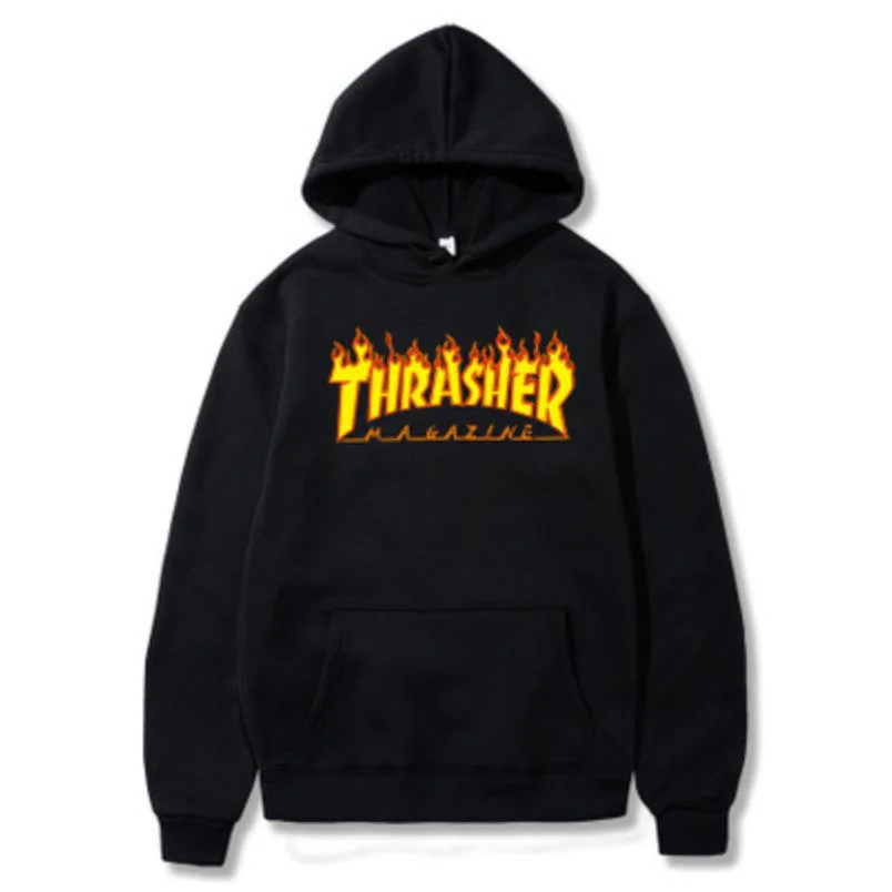

Men wearing sweatshirts wear fashion men's hat letters printed sweatshirts autumn and winter hoods on the street trend