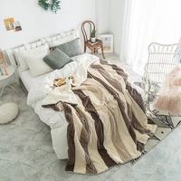 tongdi woolen raschel blanket soft double plush thickened heavy warm elegant fleece luxury for cover sofa bed bedspread winter
