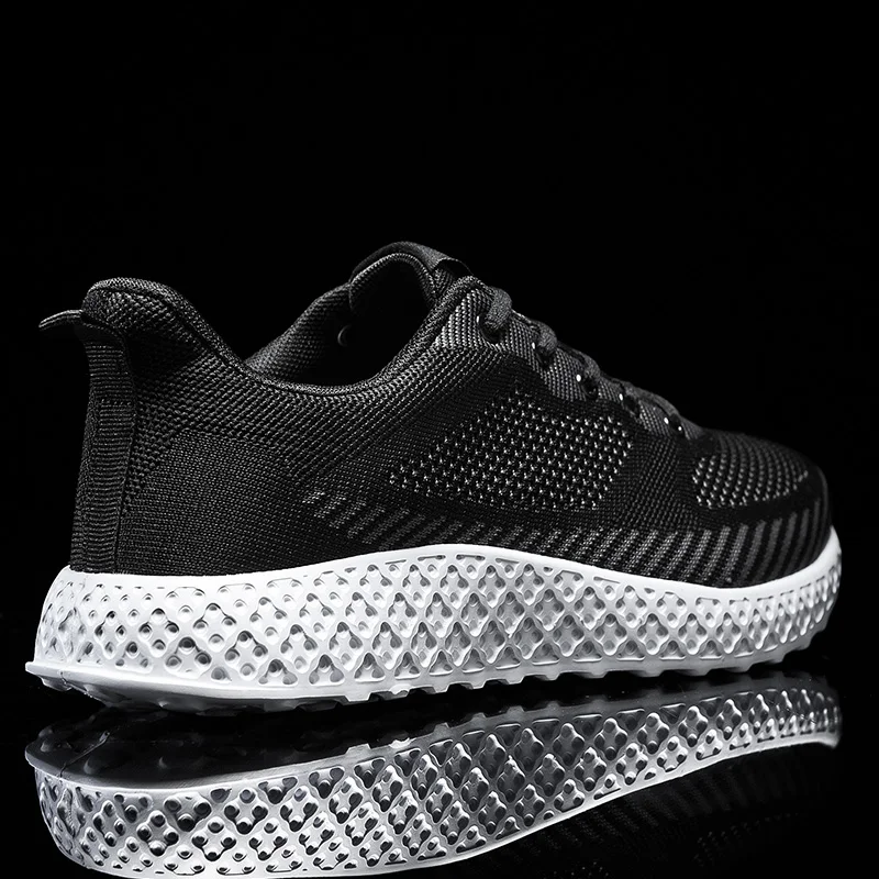 

Men Casual Shoes Sneakers Fashion Light Breathable Sneaker Men's Sports Solid White Knitting Male Summer Sport For