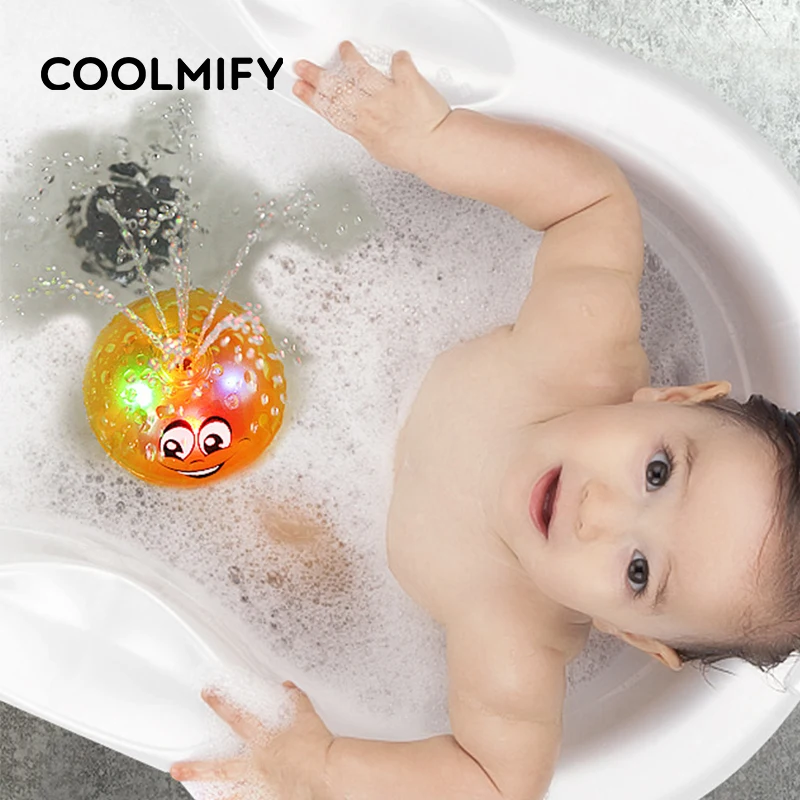 Игрушка для купания в воде с распылителем малышей мигающий светодиодный