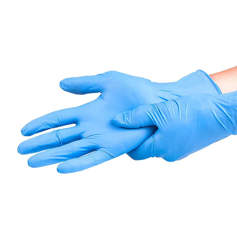 

Нитриловые перчатки одноразовые пищевые резиновые перчатки без порошка для лабораторной электроники перчатки для мытья посуды Цвет синий ...