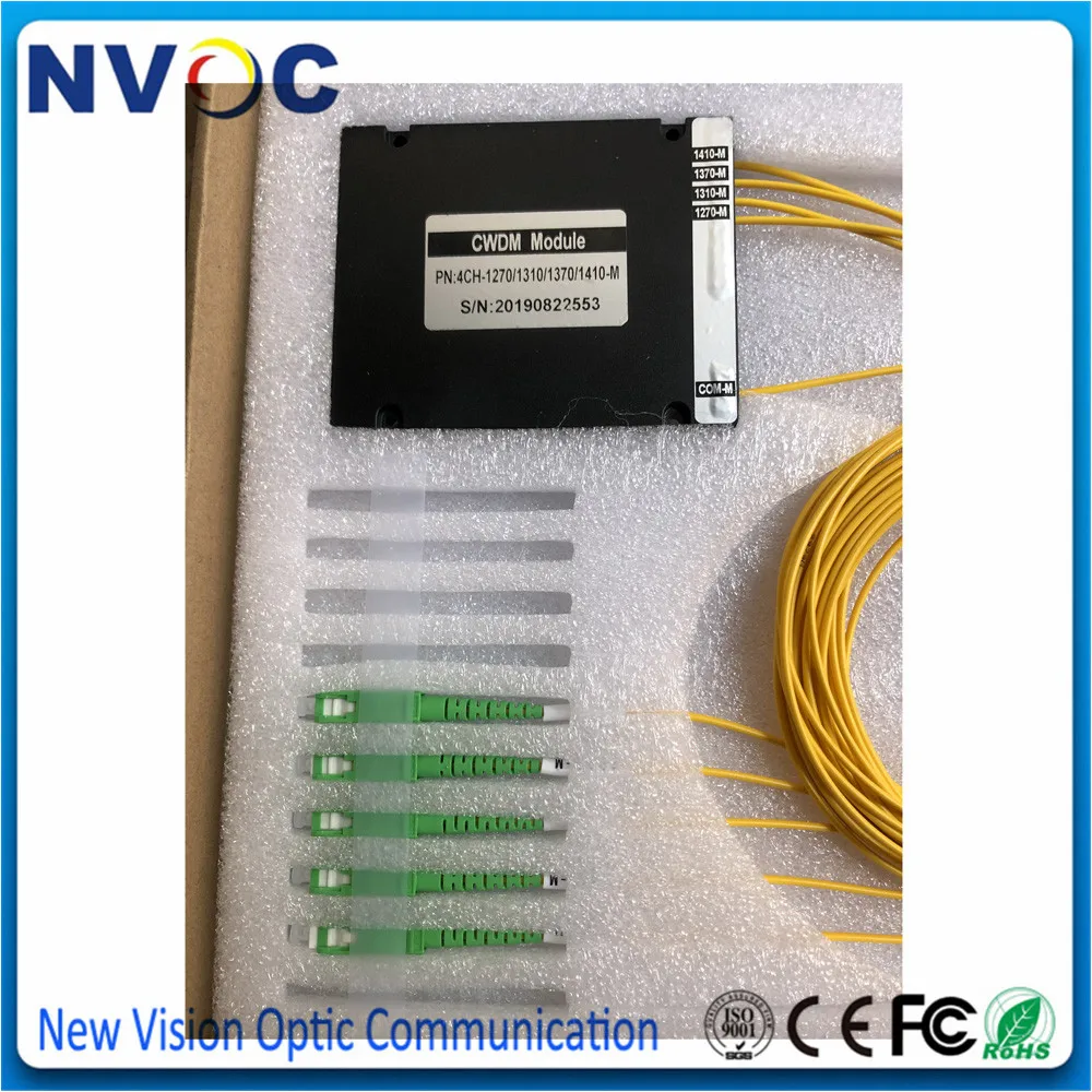 FTTH CA ТВ кабель оптоволоконное оборудование 8 каналов CWDM MUX и DEMUX мультиплексер 1260 ~ 1610 нм бесплатная