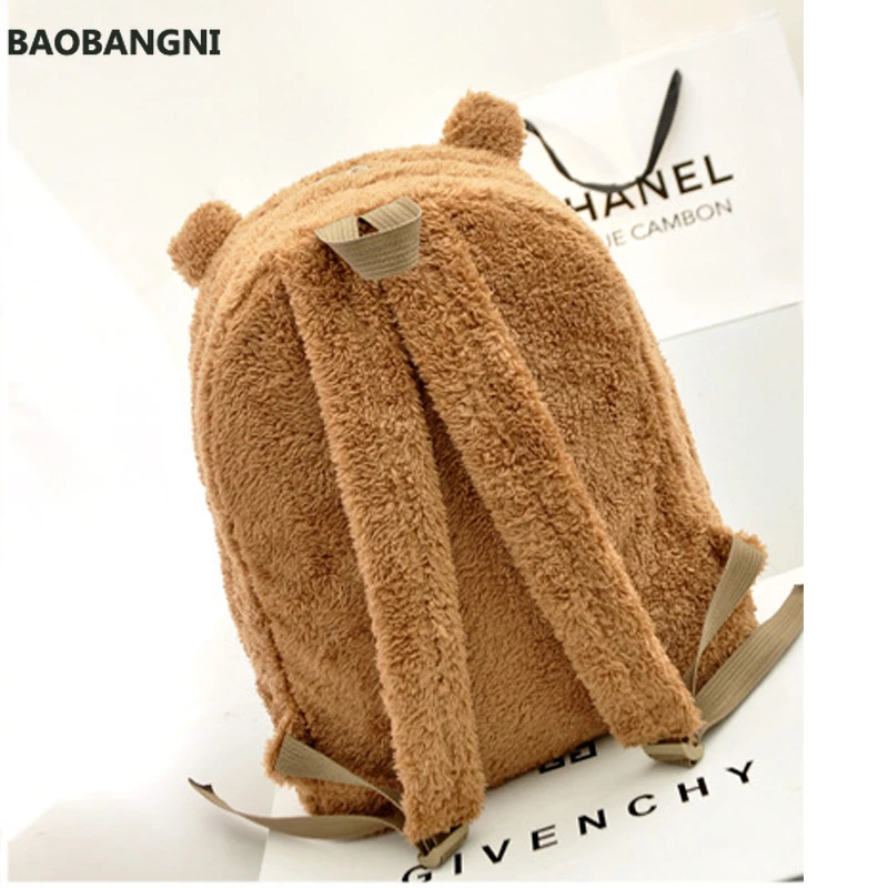 

Fashion Women Backpacks High Quality Youth Cute Travel Tote Shoulder Plush Rucksack Panda Casual Bag Designer School Backpack