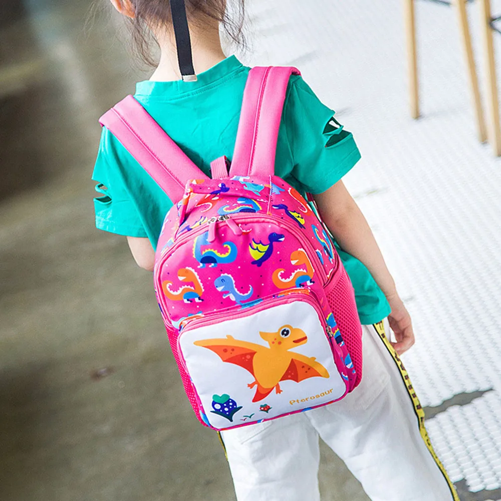 Детский рюкзак с рисунком динозавра для маленьких девочек и мальчиков школьная
