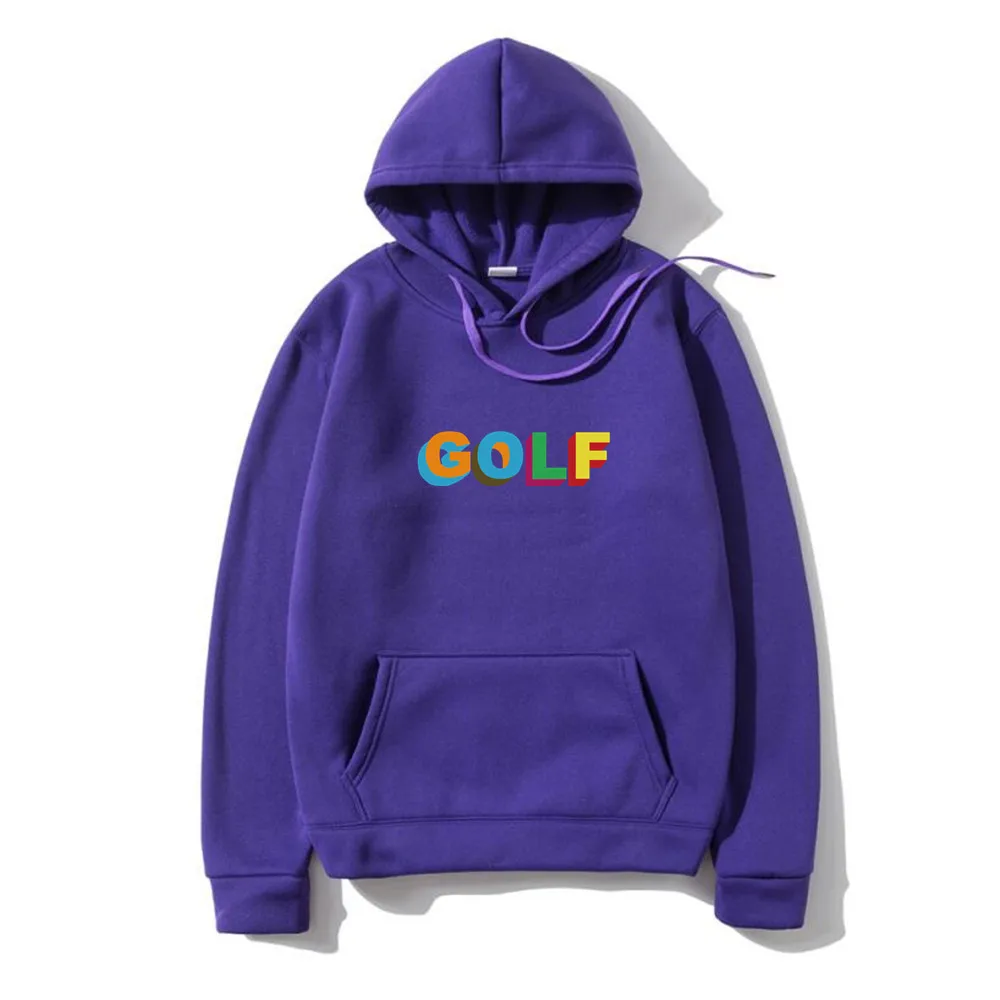 

2021 men's Golf alphabet printed Hoodie fleece sweater men's and women's loose Hooded Sweatshirt Jacket