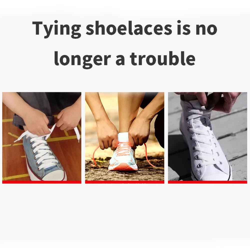 10Pcs Elastic No Tie Shoelaces Semicircle Shoe Laces For Kids Adult Sneakers Shoelace Quick Lazy Metal Lock Laces Shoe Strings
