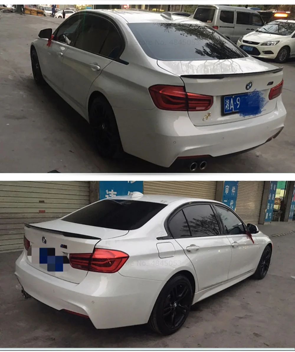 Автомобильные украшения задний спойлер из углеродного волокна багажник крыло