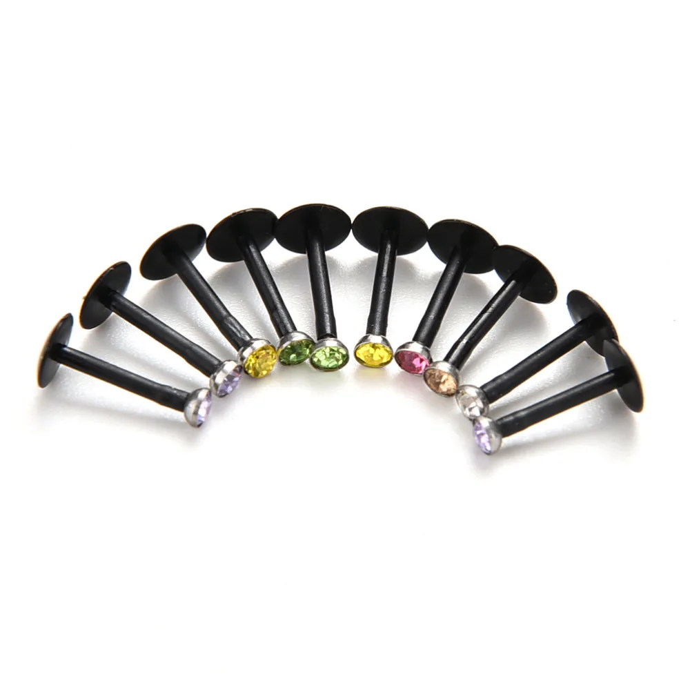 10 шт./пакет модные сапоги в панковском стиле бар акриловый кристалл серьги