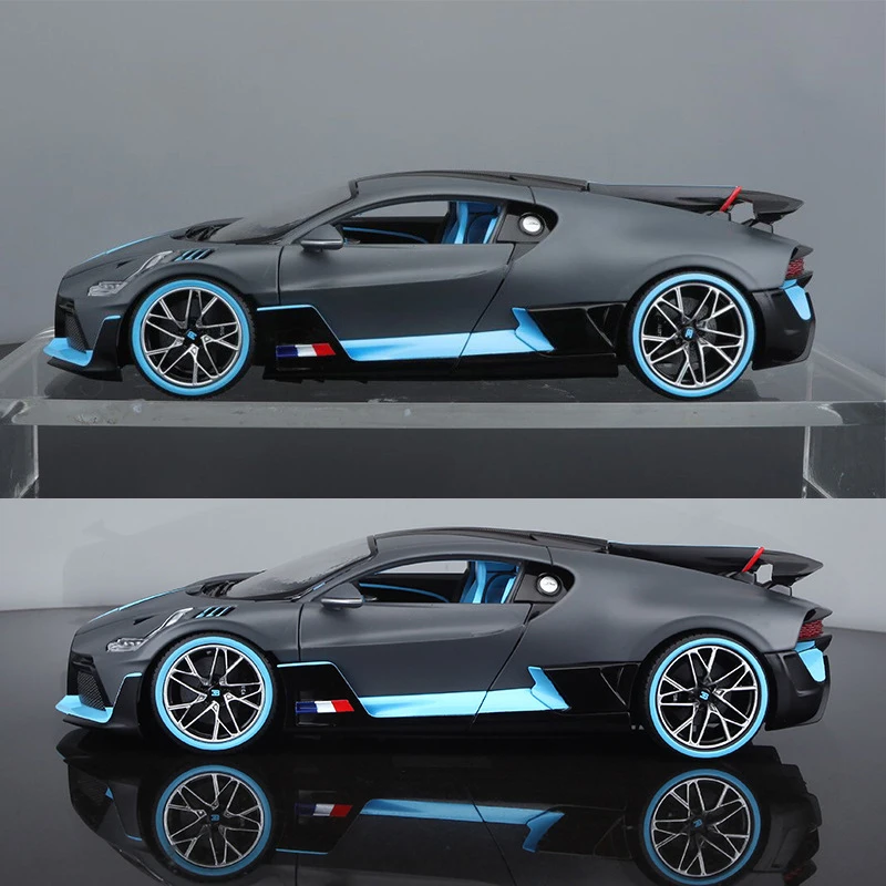 Роскошная модель автомобиля из сплава в масштабе 1:18 игрушка Bugati Divo с рулевым