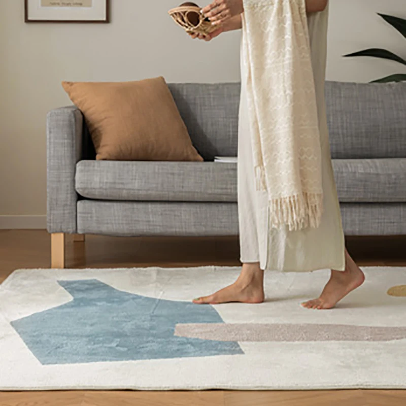 

Простые скандинавские ковры для гостиной мягкий пушистый ковер для спальни толстый ковер для журнального столика прикроватный ковер ковры...