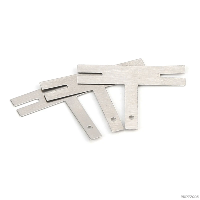 

0.15*20*4 100Pcs/Lot T Type Nickel Plated Steel Strap Strip Sheets for Battery Pack Spot Welding Spot Welder Equipment Wholesale