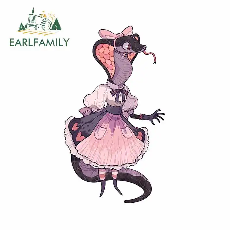 

EARLFAMILY 13 см x 7,3 см для змеи забавная наклейка для автомобиля «сделай сам» устойчивая к царапинам наклейка ремонт солнцезащитный Декор