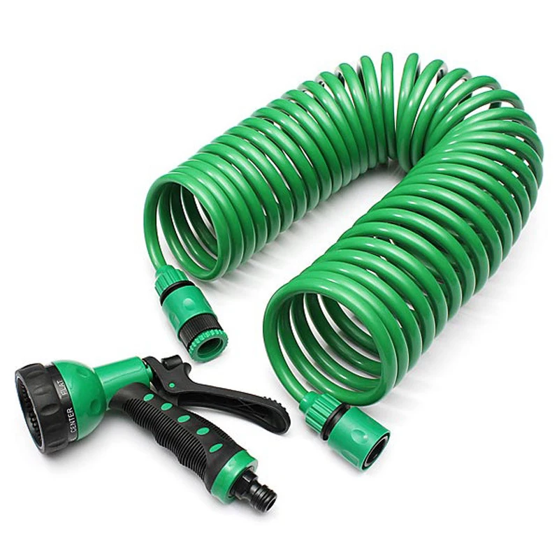 

7.5M/15M Retractable Coil Magic Flexible Garden Water Hose For Car Hose Pipe Plastic Hoses garden Watering with Spray Guns