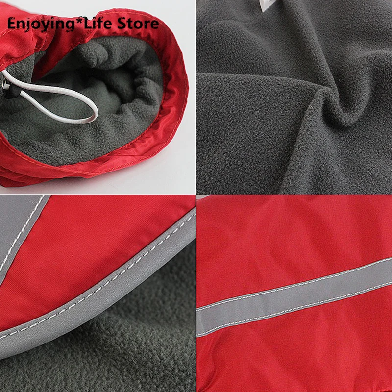 

New Plus Size Dog Vest Jacket Autumn Winter Windproof and Warm Pet Dog Clothes Medium Large Dog Reflective Clothing