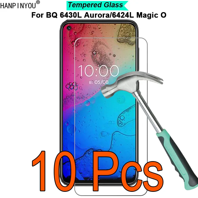 Защитное стекло для BQ 6430L Aurora / 6424L Magic O, твердость 9H, ультратонкое, закаленное, 10 шт./лот