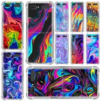 fun personality fashion novelty capa for samsung galaxy z flip 3 5g case airbag clear tpu cover transparent cell phone funda