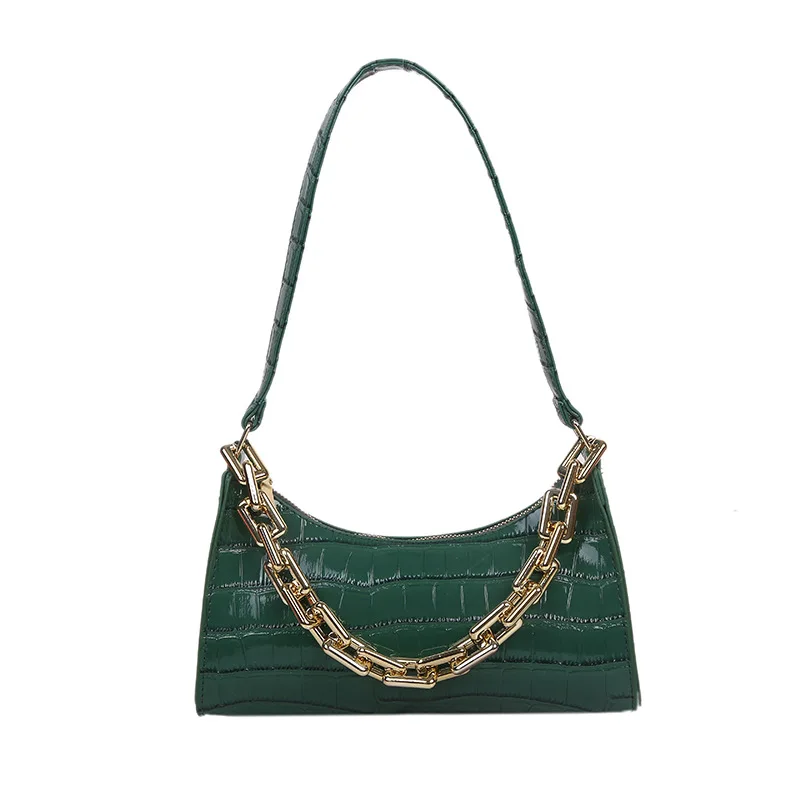 

Fashion Exquisite Shopping Bag Retro Casual Women Totes Shoulder Bags Female Leather Solid Color Chain Handbag for Women 2021