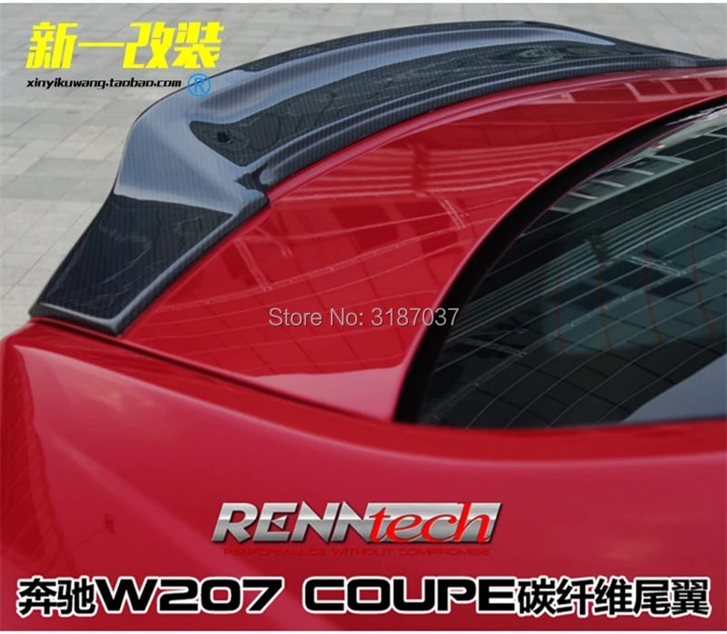 

For Mercedes E Class Coupe 2010 - 2016 E200 E250 E300 E350 Carbon Fiber Rear Roof Spoiler Wing Trunk Lip Boot Cover Car Styling