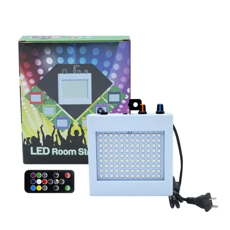 

108-LED Mixed Flashing Stage Light Sound Activated Disco Strobe Lights For Festival Parties Wedding KTV