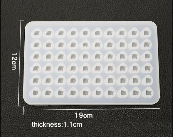 1 = 60 шт кристалл алмаза Камень Неправильной прессформу эпоксидной смолы