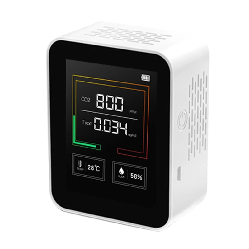 

TVOC Meter PPM Sensor Air Quality Monitor TVOC Detector Gas Concentration Content TFT ligent Air Quality Monitor