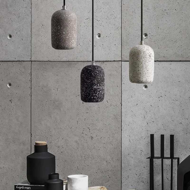 Скандинавский светодиодный подвесной светильник цементный промышленные