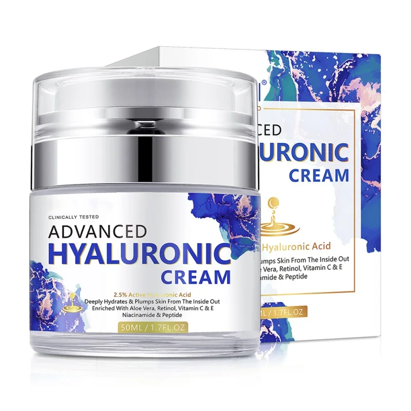 

Hyaluronic Acid Facial Cream Light Grain Refreshing Moisturizing Hydrogel Surface Moisturizing Daily Cream 50ml