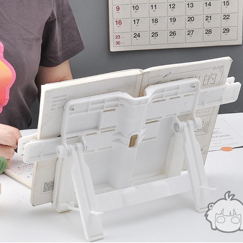 

Подставка для чтения книг пластиковая, Портативная Складная Многофункциональная подставка для чтения и прослушивания музыки, 45 углов накл...