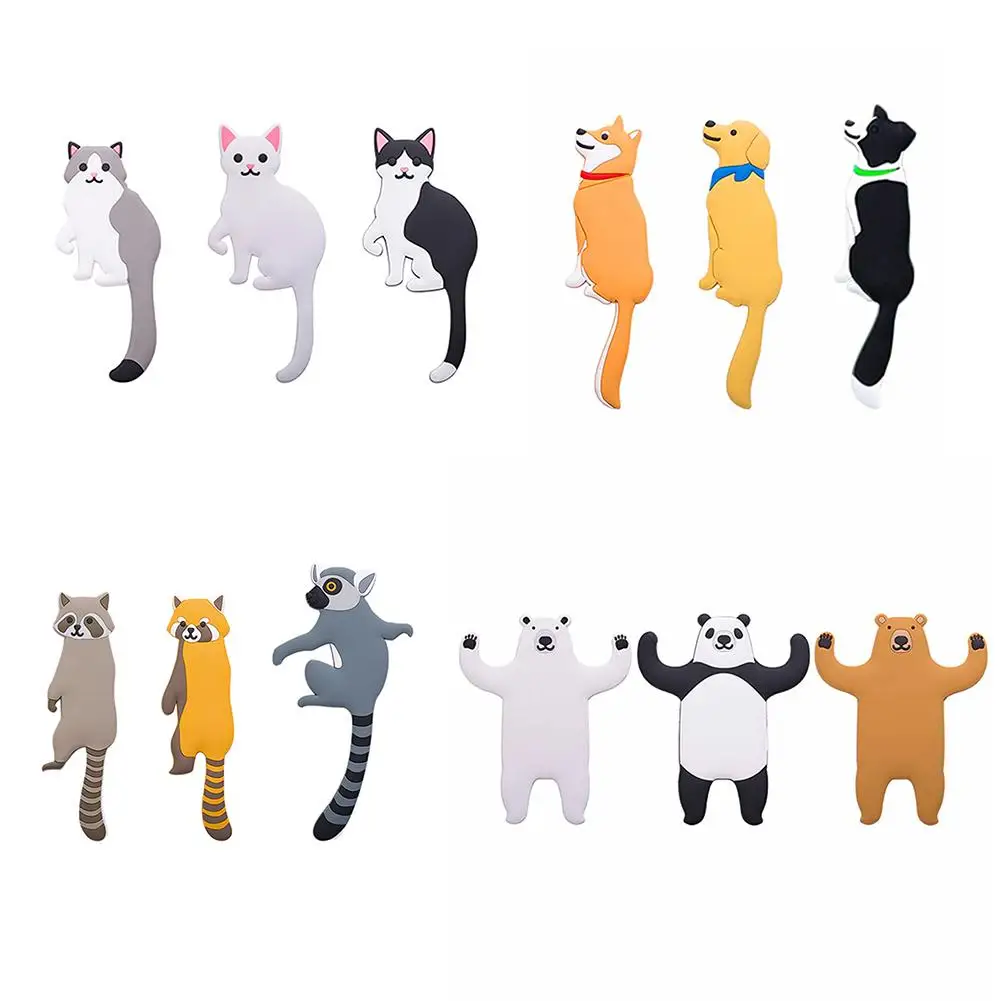 Настенный крючком держатель для ключей в виде Милого Животного съемные кухонные