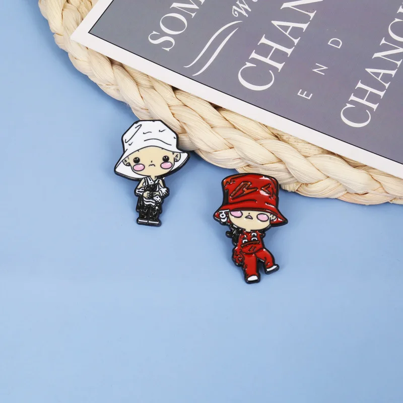Металлическая эмалированная брошь с героями мультфильмов GD Idol значок для