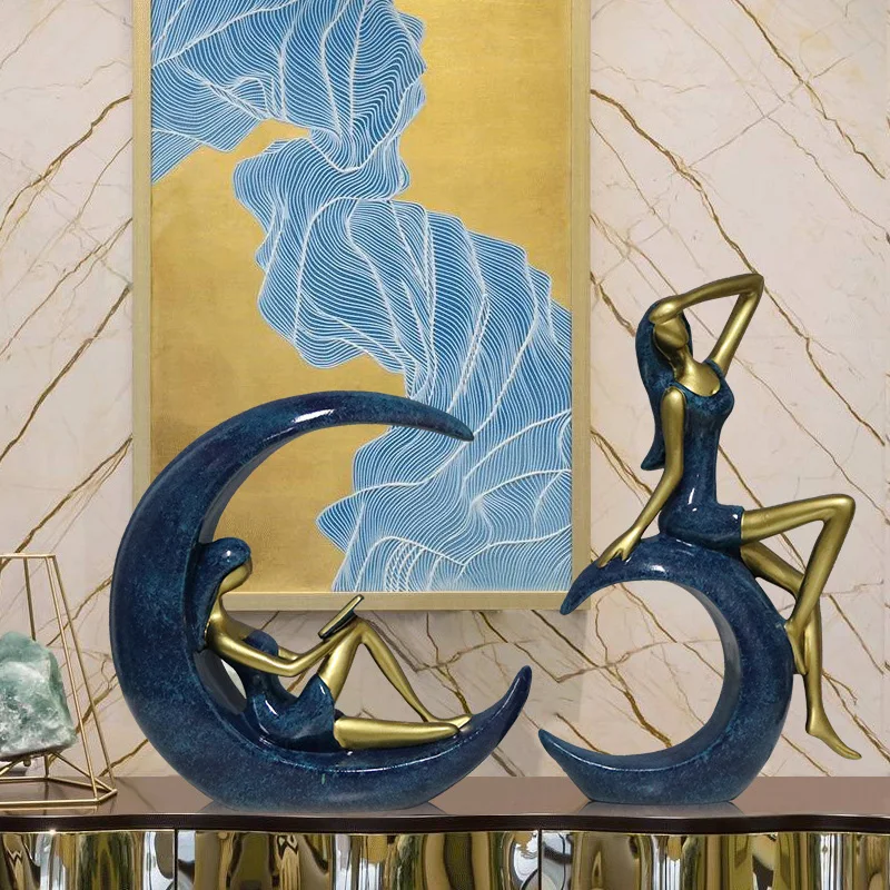 Современная Абстрактная фотостатуя Классическая фигурка статуя аксессуары для