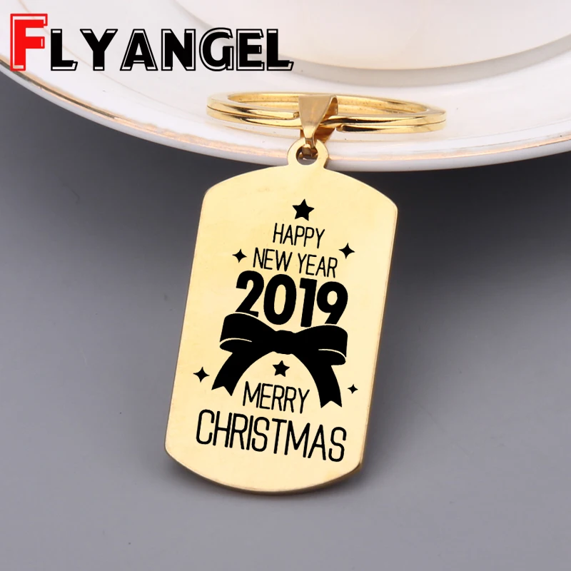 Новинка 2019 года рождественские украшения брелок для ключей чулки тег собак