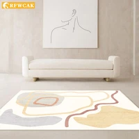 modern minimalist abstract geometric bedroom carpet living room coffee table blanket large area girl family room tatami mat