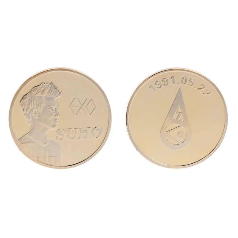 Памятная монета Популярная Корейская суперзвезда группы EXO известные