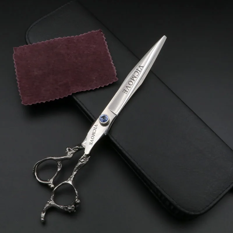 Ножницы для стрижки собак 8 дюймов Профессиональные прямые ножницы и кошек ручка