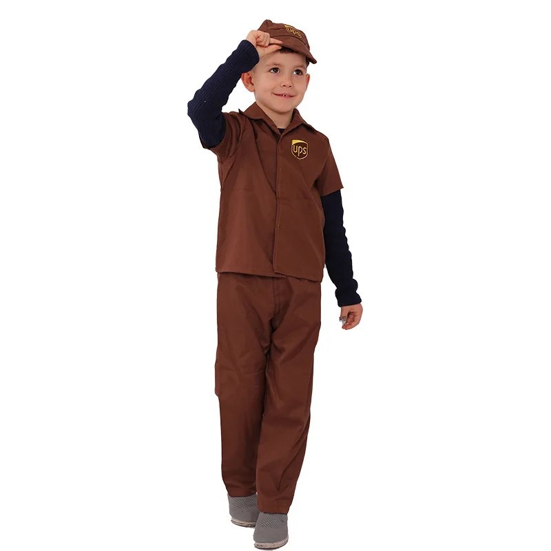 

Children Postman Costume European And American Cosplay Professional Costume Stage Performance Clothing