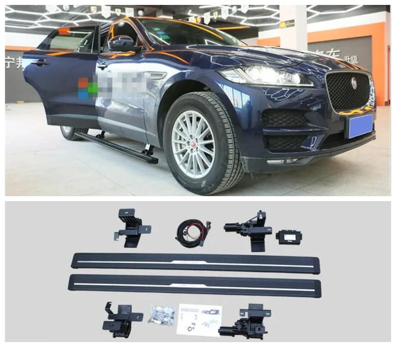 

Electric Motor Automatic Switch Closed Running Boards For JAGUAR F-PACE E-PACE 2016-2021 Side Step Bar Pedals Nerf Bars