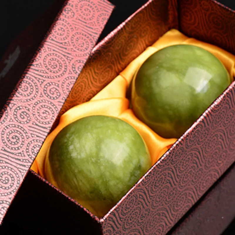 2PCS Marble Jade Baoding Chinese Health Stress Exercise Balls for Relaxation Relief Therapy Hand Care Tool | Спорт и развлечения