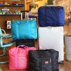 Складная сумка для путешествий, нейлоновая водонепроницаемая сумка, вместительный чемодан для ручной клади, дорожный портфель для деловых поездок