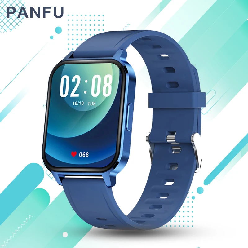 

new 2021 smart watch men male smartwatch 1.7 inch Full Touch Fitness Tracker Blood Pressure Clock Women Smart Watch for Xiaomi