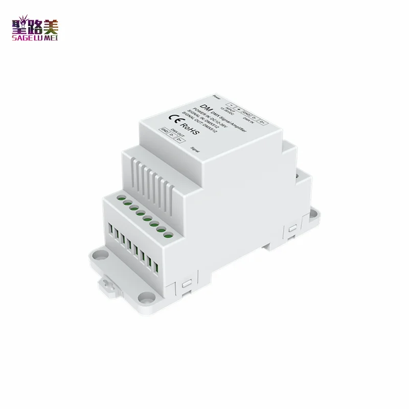 

12-36VDC 24V DM 1CH DMX Signal Amplifier Repeater Din Rail For led strip light