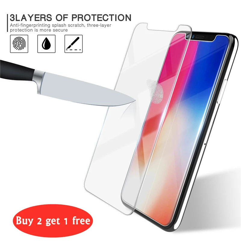Новое 6D ультра тонкое закаленное стекло для IPhone XS 11Pro Защитная пленка экрана iphoneX