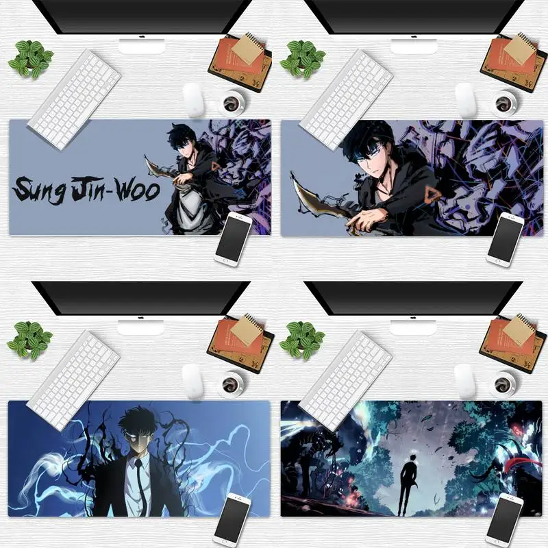

Solo leveling Anime MousePads Computer Mouse Pad Desk Table Protect Gamer Office Large Mousepad mats Non-slip Laptop Cushion