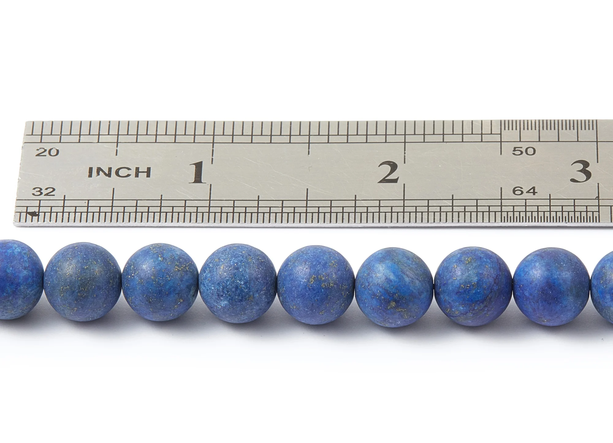 

Round Gemstone Beads - Matte Lapis Lazuli Beads - 15.5"/40pcs/ 1 Strand - 10.1x10.1mm - Natural Stone Beads - NS1001C