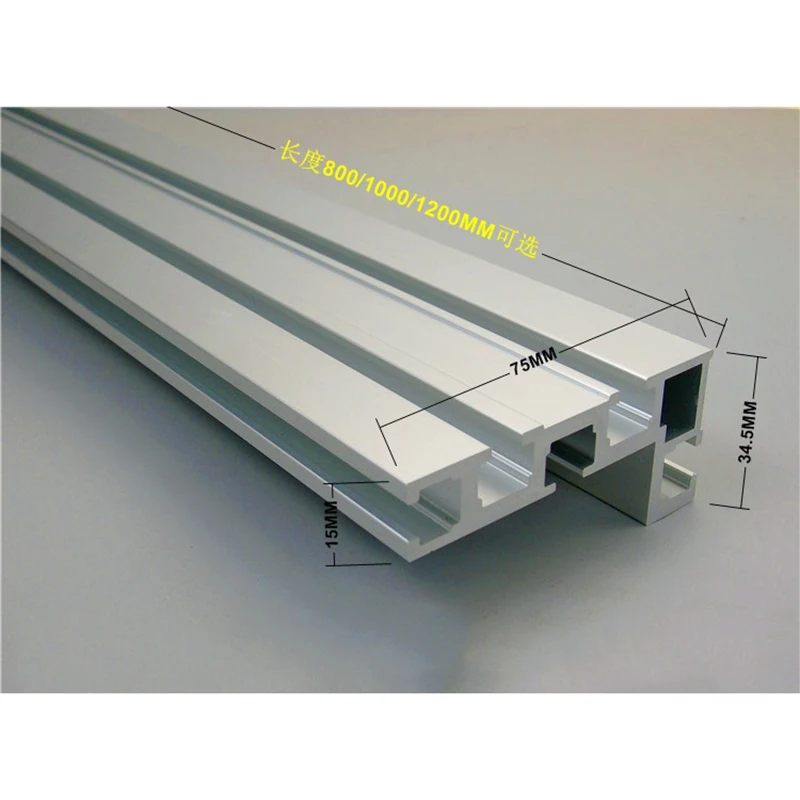 Алюминиевый профиль для деревообработки забор с Т-образными гусеницами и