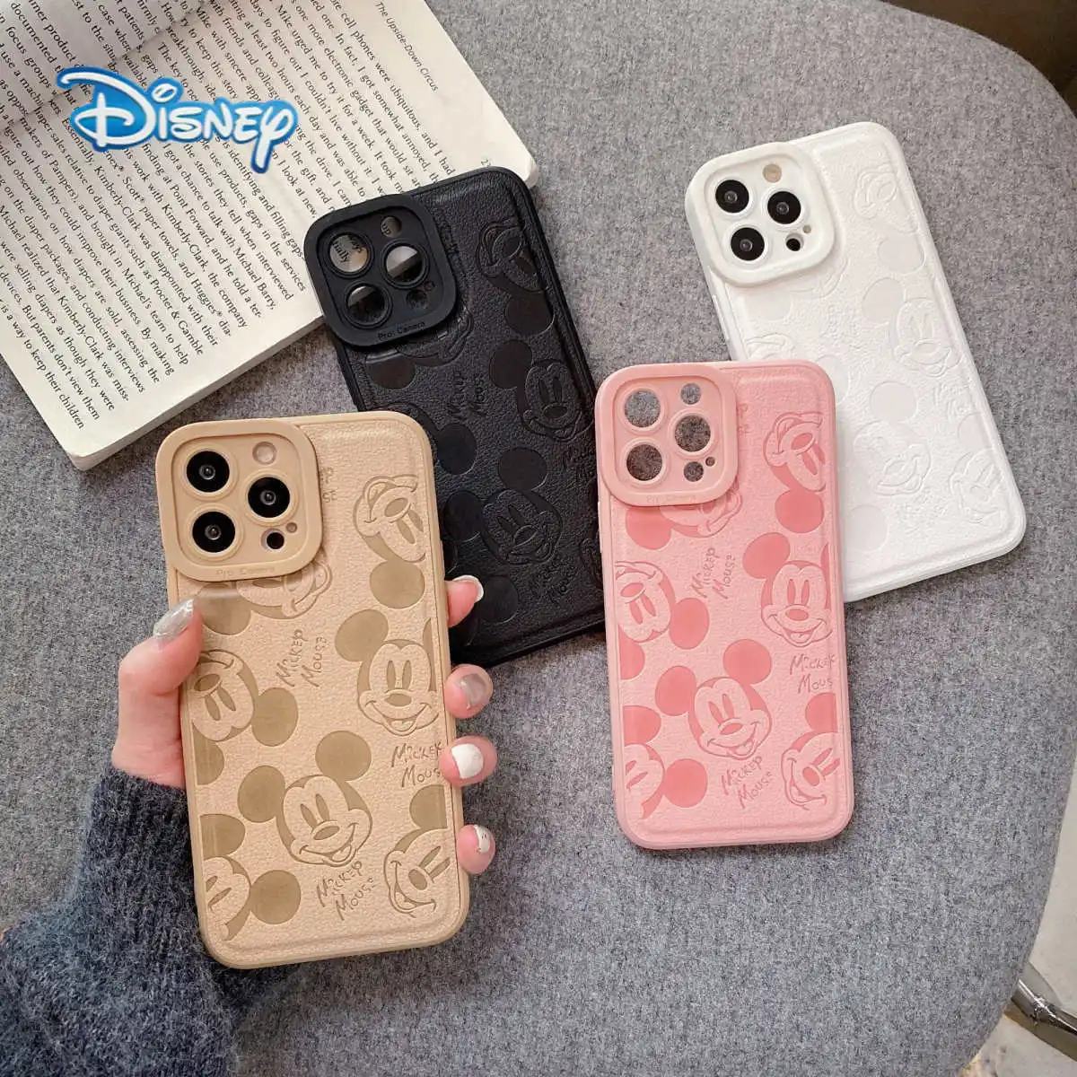 

Disney Mickey Cartoon Phone Case for iPhone 13 13Pro 12 12Pro 11 Pro X XS Max XR 7 8 Plus Kawaii All Inclusive Protective Covers