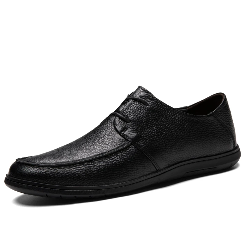 Мужские кожаные туфли без шнуровки лето-осень 2020 мужские лоферы из натуральной